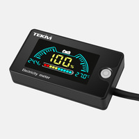Voltmètre numérique LCD 6839/6840 DC 8-100V, indicateur de puissance pour véhicules électriques, testeur de tension de batterie ternaire/lithium-fer/acide DC