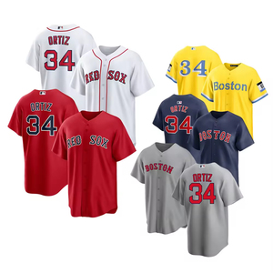 Hotsale # 34 David Ortiz Boston Jersey gestikt borduurwerk heren Home Away City Connect honkbalfan-shirt - Product Image 1