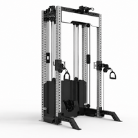 Rack de musculation multifonctionnel avec système de câbles doubles, personnalisable pour l'entraînement de force et de fitness