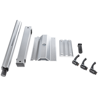 Pied de table réglable et rotatif en aluminium argenté pour tables de travail et de repas en camping-car, caravane, fourgon aménagé GR-ZT508