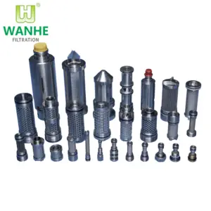 Custom Coal Mine Stainless Steel Strainer Machine Oil Filter Element Sintered Fibre Felt Cartridge For Industrial Field