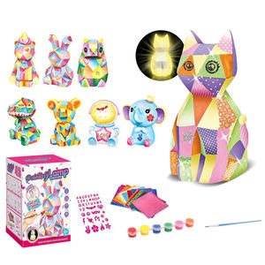 Kit de Veilleuses DIY à Peindre – 8 Animaux : Licorne, Lapin, Ours, Chat, Dinosaure, Paresseux, Astronaute, Éléphant – Cadeau pour Enfants - Product Image 1
