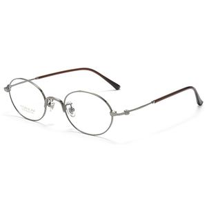 Lunettes haut de gamme ultra-légères en titane à monture intégrale, petite monture, pour myopes, unisexe, ovales classiques, solides, vente en gros <span class=keywords><strong>Wuchang</strong></span> - Product Image 5