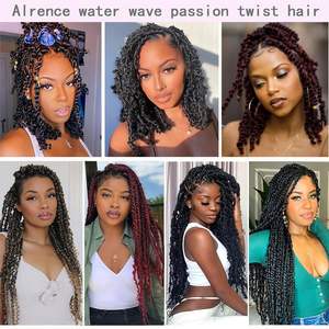 Extensions de cheveux tressés pré-tressés 18 pouces 3x Darling Ghana <span class=keywords><strong>Twist</strong></span> Passion <span class=keywords><strong>Twist</strong></span> <span class=keywords><strong>Meche</strong></span>, style long, teintes - Product Image 6