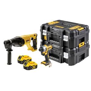 Kit perceuse à percussion sans fil DeWalt, visseuse à chocs, batterie lithium-ion 20V Max, ensemble d'outils - Product Image 1