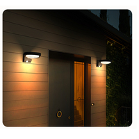 2025 nouveau décorer Led pelouse étanche applique intelligente capteur de mouvement solaire extérieur jardin mur clôture lumière pour maison maison jardin