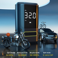 Portable ABS Material Intelligent Digital Display 12V Wireless Charging Emergency Air Pump for Vehicle