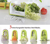 Hachoir manuel réglable pour légumes, trancheuse spirale, outil de cuisine multifonctionnel, robot culinaire pour fruits et légumes