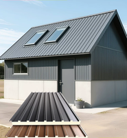 Tuiles de toit en alliage d'aluminium de longue portée au design moderne pour villa, appartement et fabrication de sols Tôle de toit sandwich en aluminium