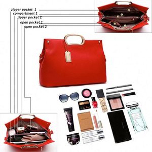 Usine BSCI, vente en gros de sacs à main personnalisés pour femmes, sacs à main en cuir pour femmes, pochettes de maquillage - Product Image 4