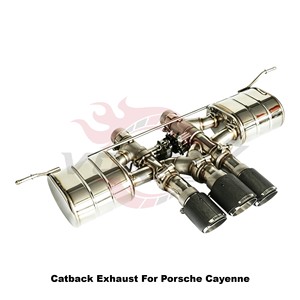 Vortex Acoustic-Tuned Stainless Muffler Assembly Featuring Vacuum Valve For Porsche Cayenne Tuning - Product Image 2