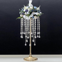 Support à fleurs en cristal de style européen pour les mariages Offre Spéciale la table à manger romantique en métal décor principal pour les décorations de fête de banquets