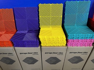 Modern Anti-Slip Interlocking Garage <b>Floor</b> Tiles Wear-Resistant <b>Plastic</b> PP Low Price Vinyl Flooring Graphic Design Solution - Product Image 3