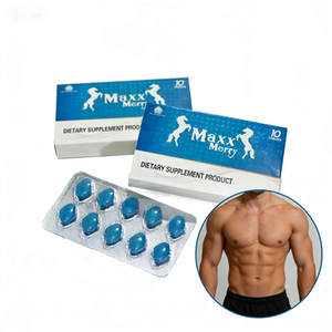 Tabletas Azules de Hierba de Cabra en Celo para Hombres, Marca Privada, Potencia Masculina, Salud Masculina - Píldoras Personalizadas para Mejorar el Rendimiento Masculino 100mg y 500mg - Product Image 1