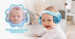<span class=keywords><strong>Casque</strong></span> anti-<span class=keywords><strong>bruit</strong></span> 2-en-1 <span class=keywords><strong>pour</strong></span> bébé avec serre-tête réglable, idéal <span class=keywords><strong>pour</strong></span> l'extérieur, <span class=keywords><strong>pour</strong></span> nourrissons et tout-petits, <span class=keywords><strong>pour</strong></span> un sommeil apaisant - Product Image 2