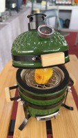 Mini barbecue en céramique moderne de 4,5 pouces, ornement décoratif de table, cadeau personnalisé, vente en gros, fumoir à charbon de bois pour camping en extérieur