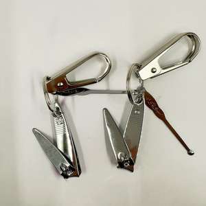 Ensemble de coupe-ongles multifonctionnel portable avec porte-clés, pendentif clé, outils de soin des ongles pour la maison, articles de vendeur ambulant à 2 yuans. - Product Image 3