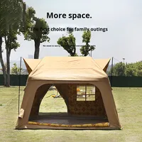 Tente gonflable de type maison pour l'extérieur, colonne d'air en PVC améliorée, auvent en Oxford 210D, tente portable, tente d'air de camping Forenia pour l'extérieur