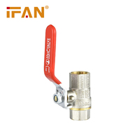 IFAN OEM robinet à bille en laiton à Long manche filetage femelle 1/2 "-1" robinet à bille d'eau en laiton