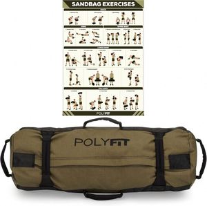 ถุงทรายออกกำลังกายแบบฟรีไซส์ สำหรับการออกกำลังกายแบบ Heavy Duty และ Cross Training พร้อมหูจับ 7 ตำแหน่ง - สีเขียวทหาร/ดำ/ลายพราง - Product Image 6