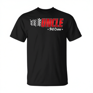 T-shirt de course automobile Uncle Pit Crew pour homme adulte, à manches courtes et col rond, idéal pour les fêtes de course en famille - Product Image 3