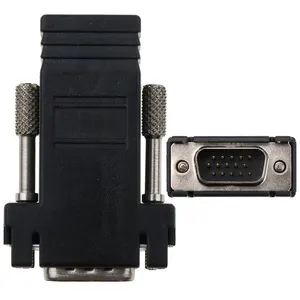 RJ45 zu VGA Extender Stecker zu LAN CAT5 CAT6 RJ45 Netzwerk Ethernet Kabel Buchse Adapter Computer Extra Switch Konverter