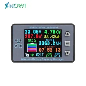 DC 50- 500A Wireless Voltage Meter Ammeter Voltmeter Solar Battery Charging Coulometer Capacity Power Detector Tester Monitor