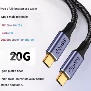 高品质 OFC TYPE-C 3.2 公对公延长线 PD100W 20Gbps 4k 音视频全功能 Type c 充电线 - Product Image 5