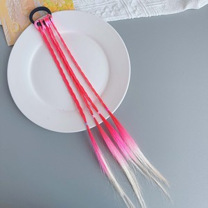 Elastici e fasce per capelli intrecciati per bambine, colorati in plastica/resina, con doppio trama a macchina - Product Image 6