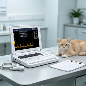Échographe Doppler PW portable vétérinaire à sortie stable, boîtier résistant aux chocs, pour service vétérinaire mobile - Product Image 1