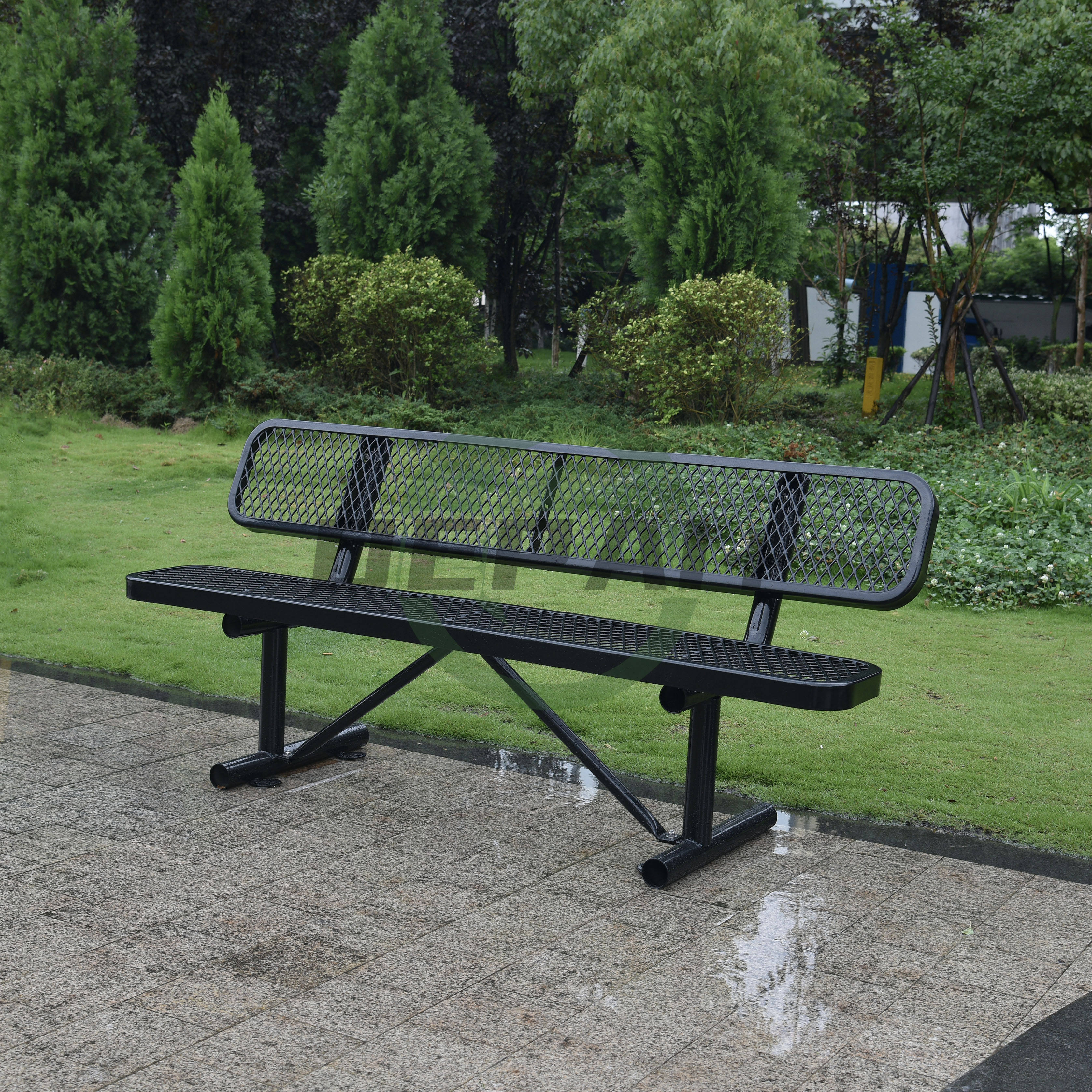 6 ft 8 ft Diamond Commercial Public Outdoor Standard Heavy Duty Park Benches  with Thermoplastic Coated| Alibaba.com, image size:3352x3352