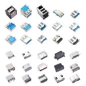 Prise <span class=keywords><strong>double</strong></span> empilée <span class=keywords><strong>USB</strong></span>-<span class=keywords><strong>C</strong></span> et <span class=keywords><strong>USB</strong></span>-A |   Prise de charge rapide SMT 14 broches |   Compatible 88W PD 3.0 QC4.0 |   Conception d'insertion par <span class=keywords><strong>clé</strong></span> - Product Image 3