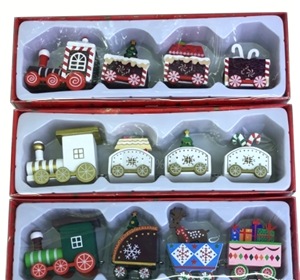 Creative Display Gift <b>Box</b>, Retro-style Wooden Train, Handcrafted Cartoon New Christmas Decorative Furniture - Product Image 6