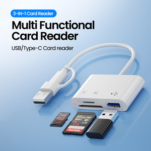 <span class=keywords><strong>Convertitore</strong></span> OTG Multifunzione Premium Type-C con Porta <span class=keywords><strong>USB</strong></span> e Slot per Schede <span class=keywords><strong>SD</strong></span>/TF per MacBook, iPad e Samsung - Fornitura all'Ingrosso - Product Image 2