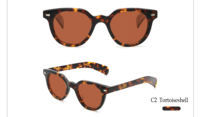 Lunettes de soleil unisexes en acétate Mazzucchelli de luxe certifiées CE UV400 polarisées confortables colorées durables lunettes de soleil rétro tendance