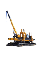 Pilonneuse hydraulique diesel pour infrastructures urbaines, fonction statique, faible bruit, moteur haute efficacité, pompe 11 m/min pour le forage