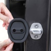 4 protections universelles pour serrures de portières de voiture avec coussinets amortisseurs silencieux - Accessoires extérieurs - Housse de protection en silicone