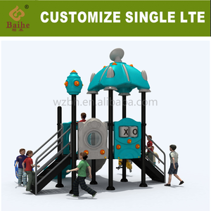 Baihe OEM màu xanh nhựa máy bay trượt giải trí ngoài trời thiết bị cho công viên & trường học - Product Image 2