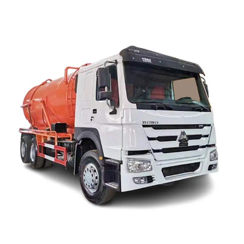 Sinotruk Howo Gebruikte 6X4 15cbm Septic Tank Riolering Zuigtankwagens Met Goede Kwaliteit