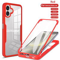 Lichicase clair conception antichoc Double face 360 étui de Protection complet pour Samsung A06 A16 A35 couverture