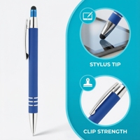 Stylet en métal Celena à finition mate personnalisée avec logo sur mesure, durable, pour iPad/tablette, cadeaux d'affaires