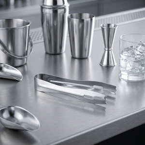 Stainless Steel Eco-Friendly Ice Tongs 200mm Durable Minimalist <b>Bar</b> <b>Tools</b> From Rajasthan - Product Image 5