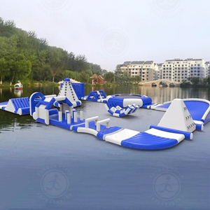 Parque Acuático Inflable Gigante en Oferta, Parque Acuático Flotante Comercial Azul Nuevo en Venta, con Certificación TUV CE - Product Image 2