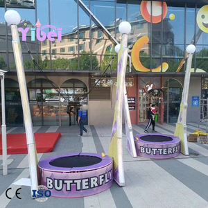 <span class=keywords><strong>Trampoline</strong></span> Commercial Professionnel pour Enfants, Lit Élastique Électrique, Jeu Mobile avec Treuil Manuel pour Enfants pour le Saut à l'Élastique - Product Image 4