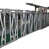 Nouvelle machinerie agricole, équipement d'élevage, ferme laitière, verrouillage de tête de bétail, vache