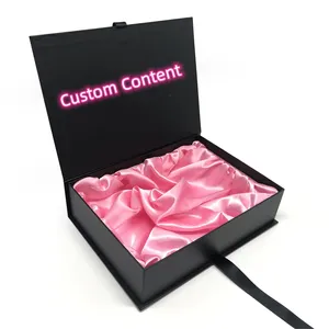 Benutzer definierte Luxus Magnet verschluss Flip Cover Karton Papier Box Hardcover Geschenk verpackungen Boxen für Haar Kosmetik Parfüm