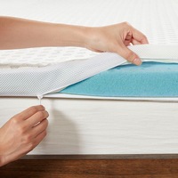 Surmatelas en mousse à mémoire de forme respirante et ventilée, infusée de gel, pour la maison, l'hôtel et les camping-cars, fabriqué sur mesure en usine