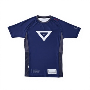 Haut de compression personnalisé pour BJJ, Jiu Jitsu No Gi, Rash Guard, entraînement MMA, t-shirt de performance, vêtements de sport à séchage rapide - Product Image 5