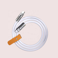 120W Charge rapide 6mm Silicone câble de Charge USB C à C connecteur en alliage de Zinc robuste DIY