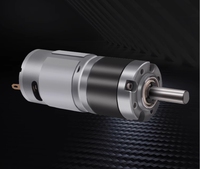 Motor DC Gear Berkinerja Tinggi dan Handal 42mm Metal Planetary 12V 18W IP54 10-600 RPM Aplikasi Kipas